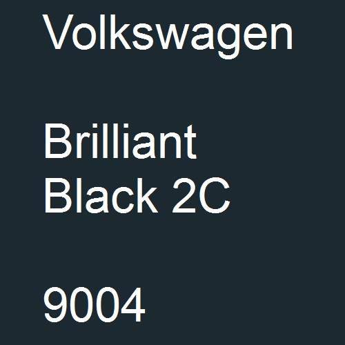 Volkswagen, Brilliant Black 2C, 9004.